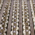 Alkaline battery production at a modern facility.