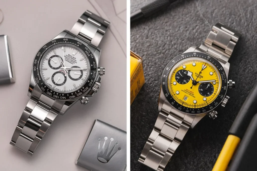 tudor-black-bay-chrono-39-bumblebee-vs-rolex-cosmograph-daytona-a-sunday-morning-showdown