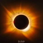 a-total-solar-eclipse-over-spain-reveals-an-unusually-golden-corona-tinted-by-atmospheric-conditions-and-forest-fire-smoke