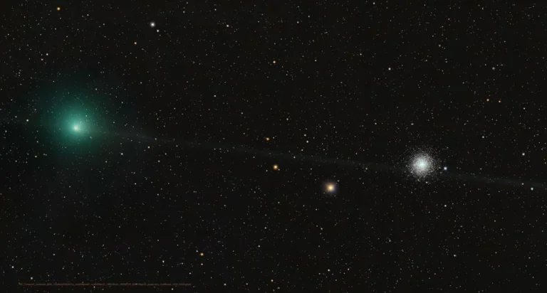 greenish-cometary-coma-of-10p-tempel-2-and-globular-star-cluster-m30