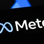 In this photo illustration, the Meta Platforms logo is seen