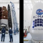 nancy-grace-roman-space-telescope-encased-in-spacex-falcon-heavy-fairing-inches-closer-to-launch