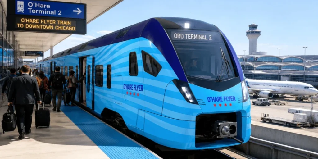 ohare-flyer-a-proposed-15-minute-electric-train-service-promises-a-new-era-of-airport-transit-in-chicago