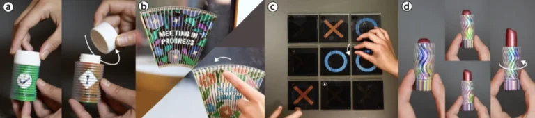 shiftlens-mechanically-actuated-optical-surfaces-for-switchable-appearances-on-3d-objects