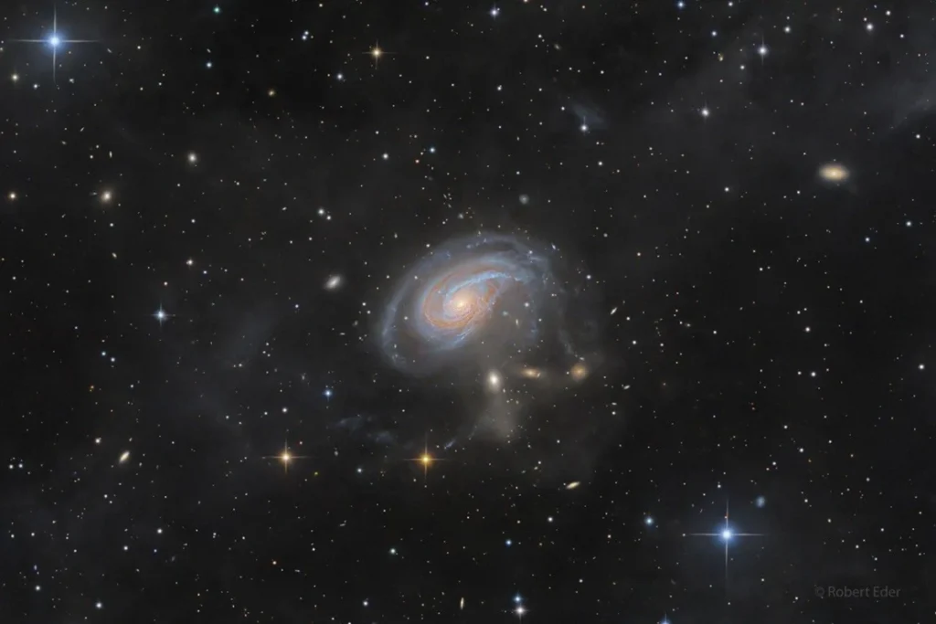 peculiar-spiral-galaxy-arp-78-showcases-galactic-interactions-in-stunning-new-image