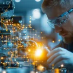 Innovative engineering process high-tech lab photograph industri