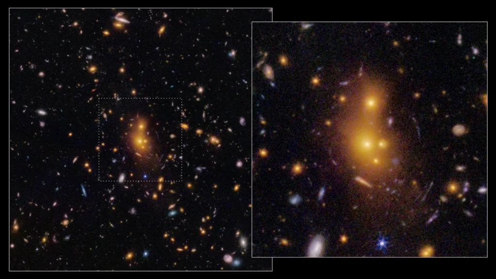 nasa-james-webb-space-telescope-reveals-ancient-galaxy-cluster-xlssc-122-challenging-modern-understanding-of-cosmic-evolution