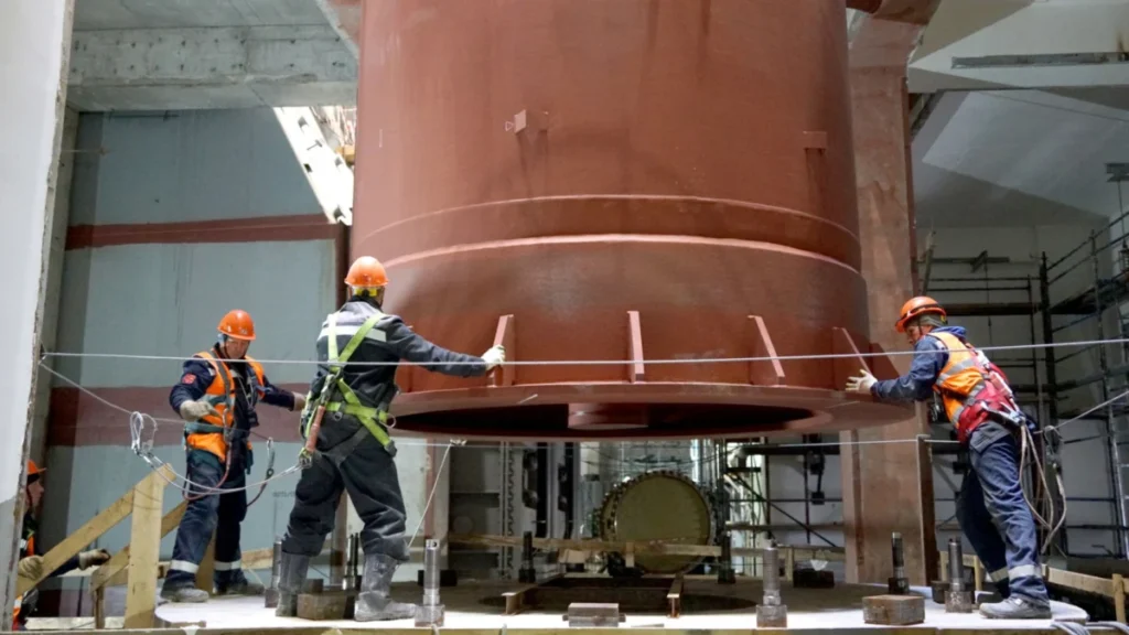 worlds-first-lead-cooled-nuclear-plant-installs-massive-95-ton-steam-separators