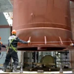 worlds-first-lead-cooled-nuclear-plant-installs-massive-95-ton-steam-separators